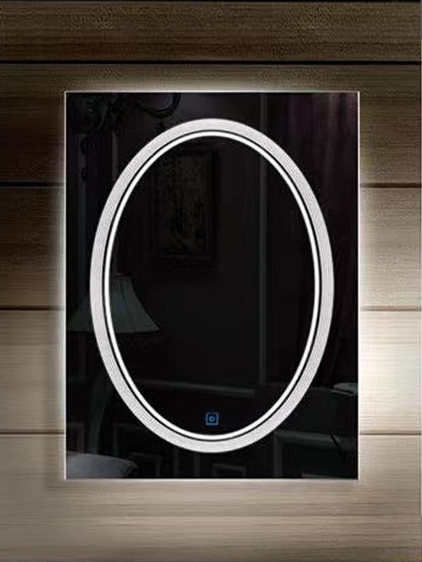 B38 LED Smart square érintőképernyős fürdőszobai tükör hőmérséklet kijelzővel